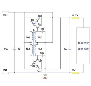 無電解電容低紋波互補(bǔ)達(dá)林頓有源濾波器道理示意圖